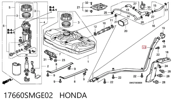 17660SMGE02 Honda