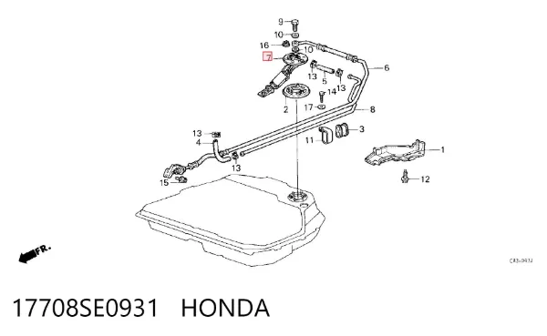 Насос паливний електричний 17708SE0931 Honda