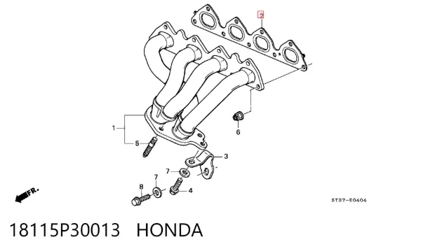Прокладка колектора 18115P30013 Honda