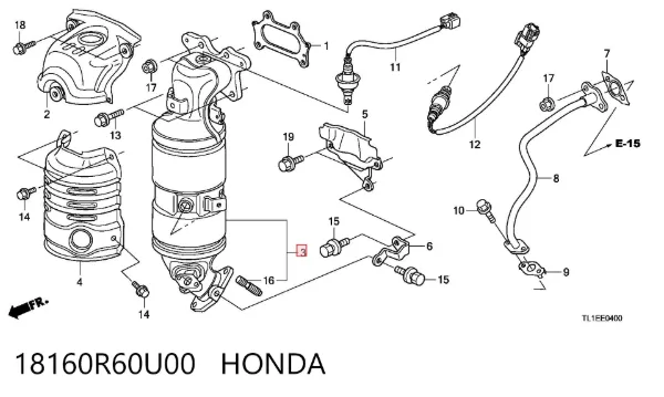 Каталізатор Honda Accord VIII