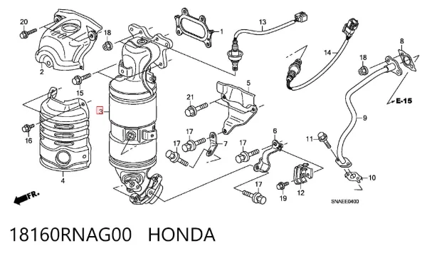Каталізатор Honda Civic VIII