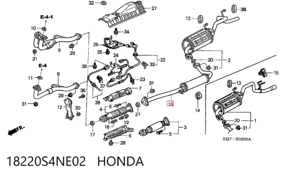  18220S4NE02 Honda