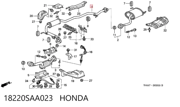  18220SAA023 Honda