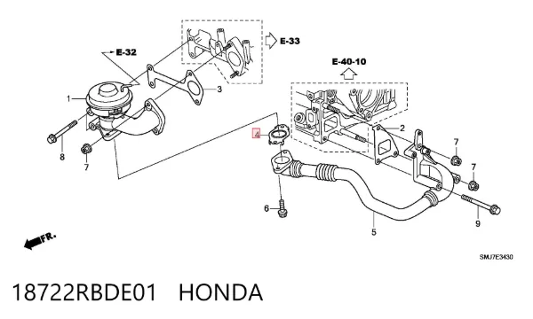  18722RBDE01 Honda