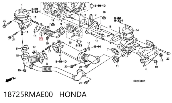  18725RMAE00 Honda