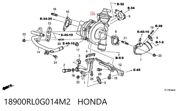 Турбіна Honda Accord VIII
