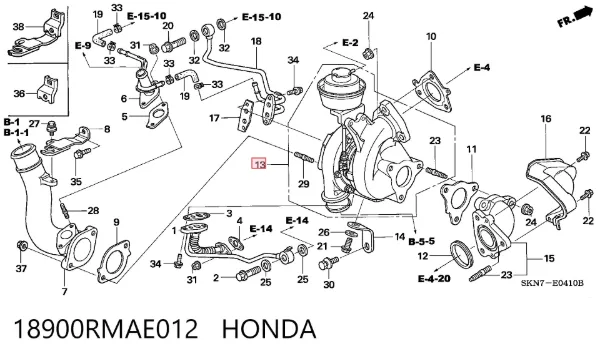 Турбіна Honda FR-V BE