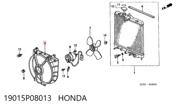  19015P08013 Honda