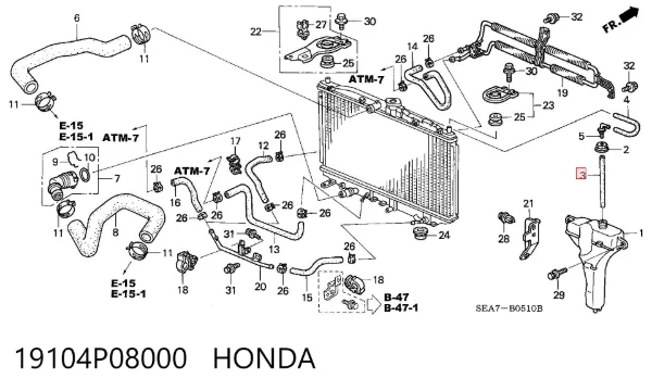  19104P08000 Honda