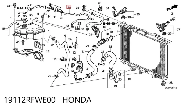  19112RFWE00 Honda