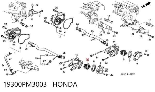 Термостат 19300PM3003 Honda