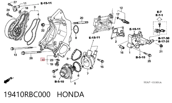  19410RBC000 Honda
