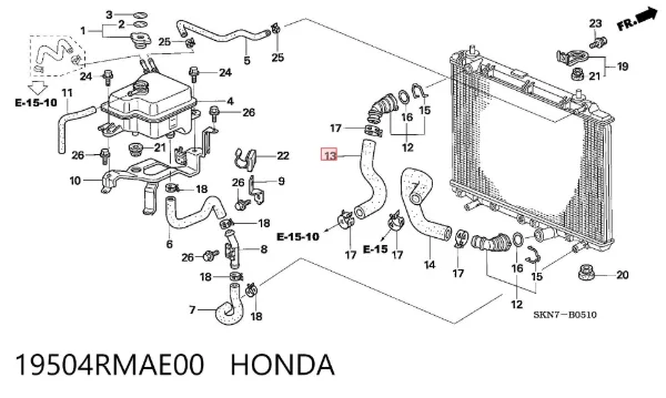  19504RMAE00 Honda