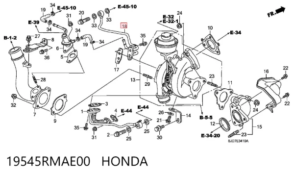  19545RMAE00 Honda