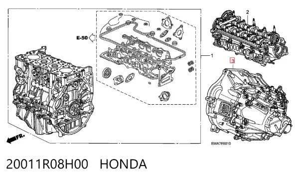 Коробка передач 20011R08H00 Honda