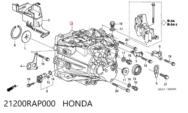  21200RAP000 Honda