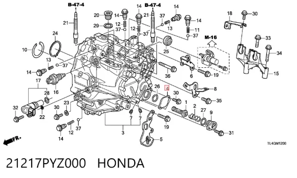 21217PYZ000 Honda