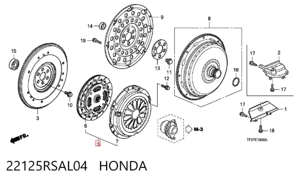 Зчеплення 22125RSAL04 Honda