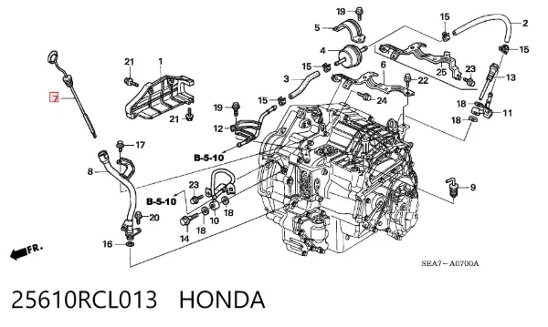 25610RCL013 Honda