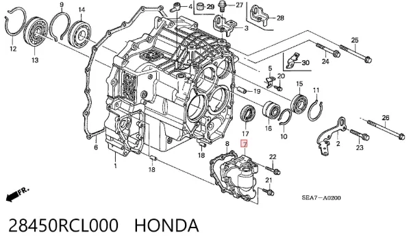  28450RCL000 Honda