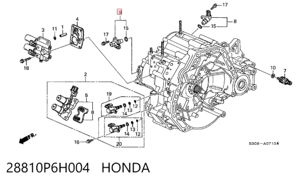 Датчик швидкості 28810P6H004 Honda