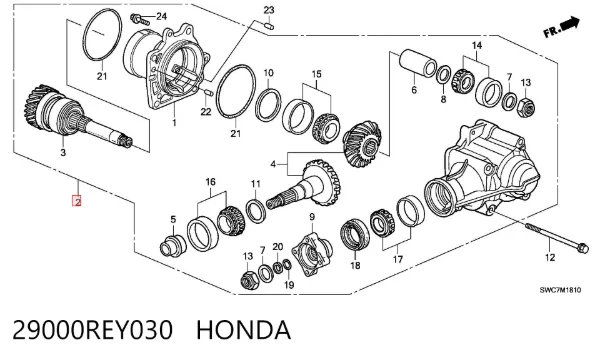 Роздатка 29000REY030 Honda