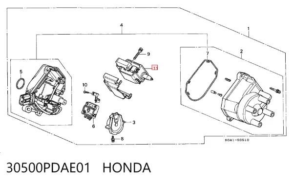 Котушка запалювання 30500PDAE01 Honda