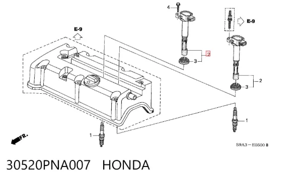Котушка запалювання 30520PNA007 Honda
