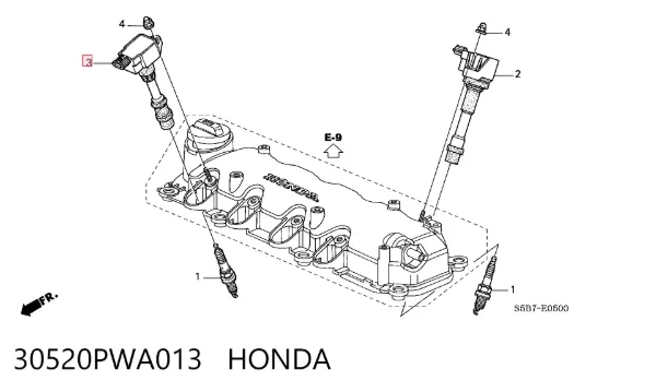 Котушка запалювання 30520PWA013 Honda