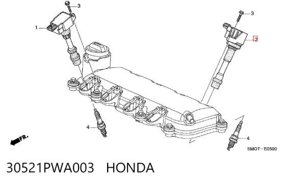 Котушка запалювання 30521PWA003 Honda