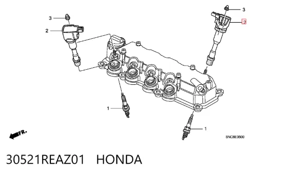 Котушка запалювання 30521REAZ01 Honda