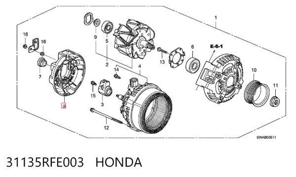  31135RFE003 Honda