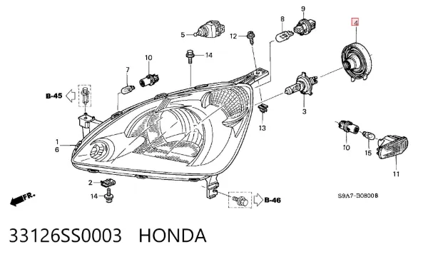  33126SS0003 Honda