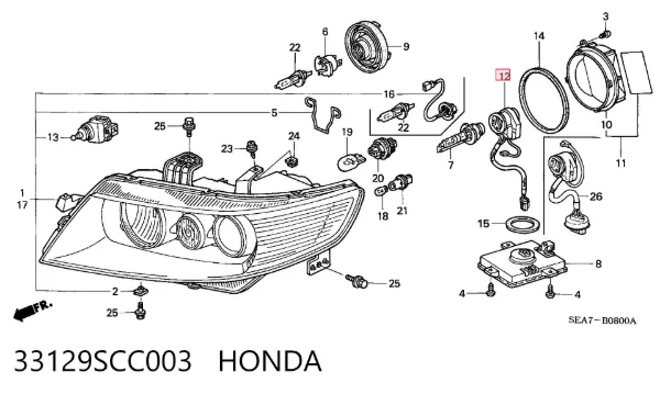  33129SCC003 Honda