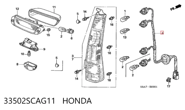  33502SCAG11 Honda