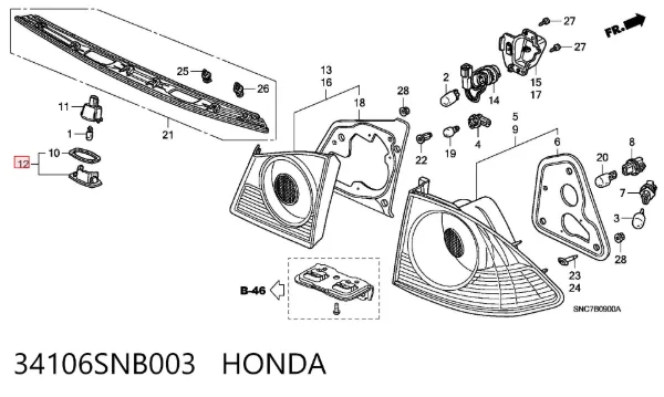  34106SNB003 Honda
