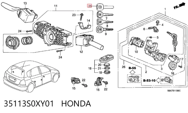  35113S0XY01 Honda