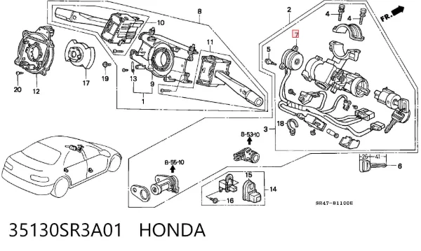 Контактна група 35130SR3A01 Honda