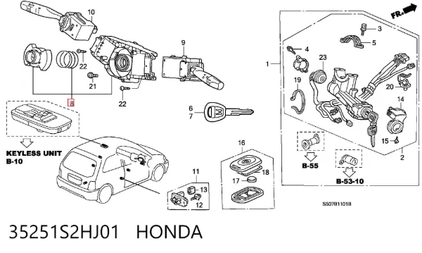  35251S2HJ01 Honda