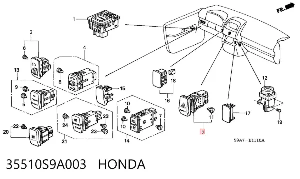  35510S9A003 Honda