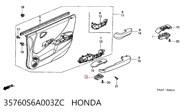  35760S6A003ZC Honda