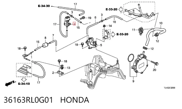  36163RL0G01 Honda