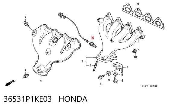 Лямбда-зонд 36531P1KE03 Honda