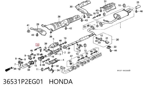 Лямбда-зонд 36531P2EG01 Honda