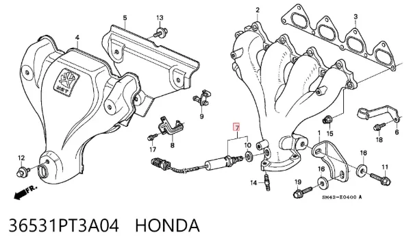 Лямбда-зонд 36531PT3A04 Honda