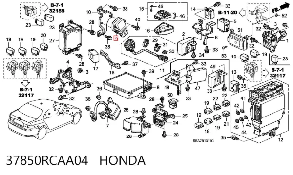 Регулятор оборотів вентилятора 37850RCAA04 Honda