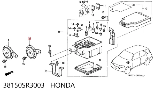  38150SR3003 Honda