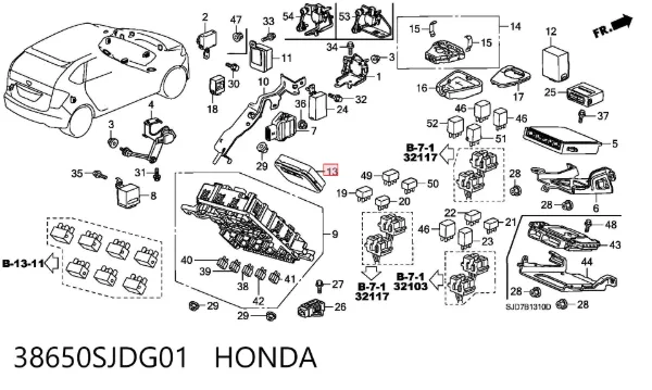  38650SJDG01 Honda