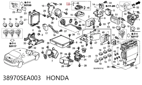 Датчик дощу 38970SEA003 Honda