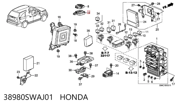  38980SWAJ01 Honda